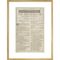 Romeo and Juliet Shakespeare's First Folio title page print in gold frame