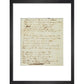 I wandered lonely as a cloud (Daffodils) print in black frame