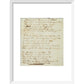 I wandered lonely as a cloud (Daffodils) print in white frame