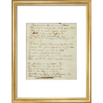 I wandered lonely as a cloud (Daffodils) print in gold frame