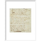 I wandered lonely as a cloud (Daffodils) print in white frame