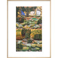 Burmese Buddhist Cosmology print in natural frame