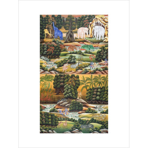 Burmese Buddhist Cosmology print unframed