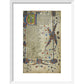 Canterbury Tales print in white frame