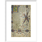 Canterbury Tales print in white frame