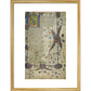 Canterbury Tales print in gold frame