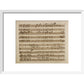 Handel's Messiah print in white frame