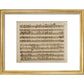 Handel's Messiah print in gold frame