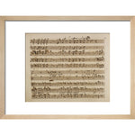 Handel's Messiah print in natural frame