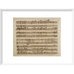 Handel's Messiah print in white frame