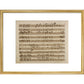 Handel's Messiah print in gold frame