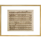 Handel's Messiah print in gold frame