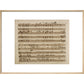 Handel's Messiah print in natural frame