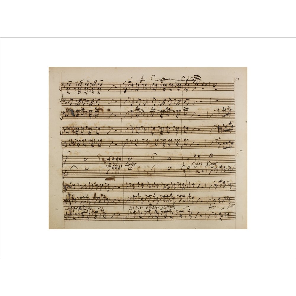 Handel's Messiah print unframed