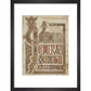 Incipit page of St. Matthew's Gospel print in black frame