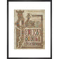 Incipit page of St. Matthew's Gospel print in black frame