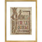 Incipit page of St. Matthew's Gospel print in gold frame
