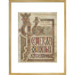 Incipit page of St. Matthew's Gospel print in gold frame