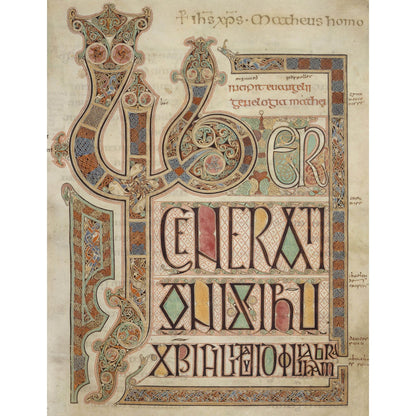 Incipit page of St. Matthew's Gospel print