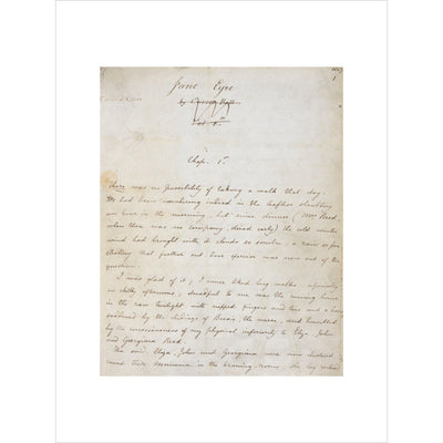 Jane Eyre by Charlotte Brontë print unframed
