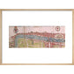 London panorama print in natural frame