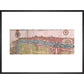 London panorama print in black frame