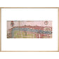 London panorama print in natural frame