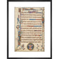 Luttrell Psalter print in black frame