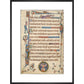 Luttrell Psalter print in black frame