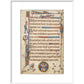 Luttrell Psalter print in white frame