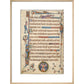Luttrell Psalter print in natural frame