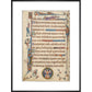 Luttrell Psalter print in black frame