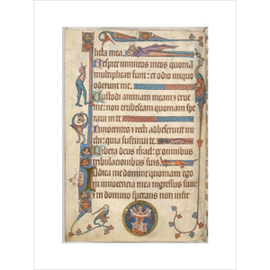 Luttrell Psalter print unframed