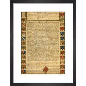 Magna Carta print in black frame