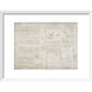 Notebook of Leonardo da Vinci (Sun and Moon) print in white frame
