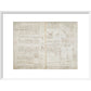 Notebook of Leonardo da Vinci (Sun and Moon) print in white frame