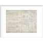 Notebook of Leonardo da Vinci (Sun and Moon) print in white frame