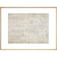 Notebook of Leonardo da Vinci (Sun and Moon) print in natural frame