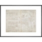 Notebook of Leonardo da Vinci (Sun and Moon) print in black frame