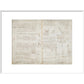 Notebook of Leonardo da Vinci (Sun and Moon) print in white frame