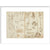 Notebook of Leonardo da Vinci print in white frame
