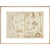 Notebook of Leonardo da Vinci print in natural frame