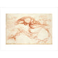 Notebook of Leonardo da Vinci (The River Arno) print unframed