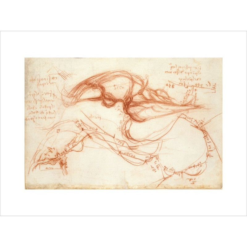 Notebook of Leonardo da Vinci (The River Arno) print