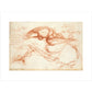 Notebook of Leonardo da Vinci (The River Arno) print unframed