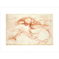 Notebook of Leonardo da Vinci (The River Arno) print unframed
