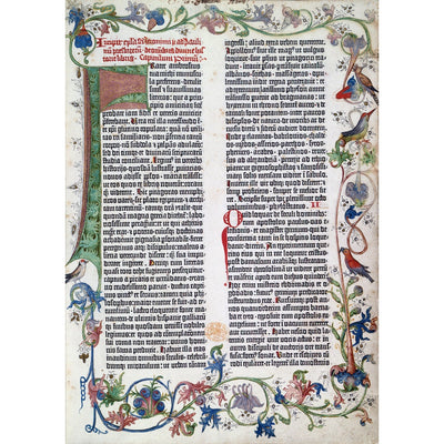 Page from the Gutenberg Bible print