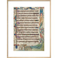 Psalm 103, with a watermill, from the Luttrell Psalter print in natural frame