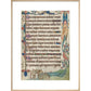 Psalm 103, with a watermill, from the Luttrell Psalter print in natural frame