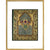 Rubáiyát of Omar Khayyám cover print in gold frame
